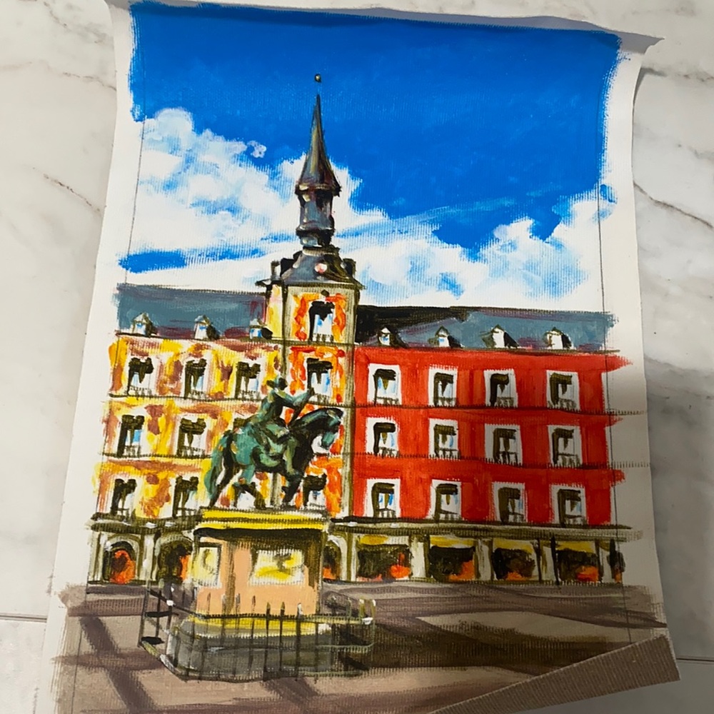 Authentic Painting by local Spanish painter in 2018